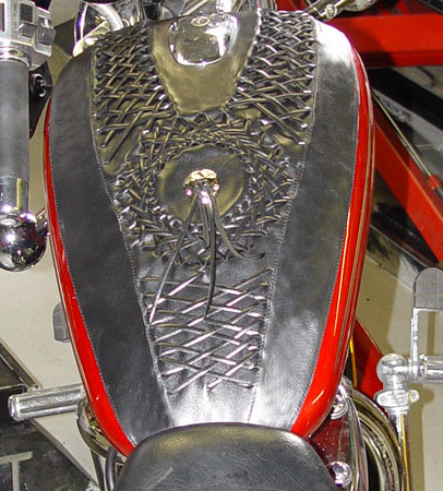 Leather tank cover