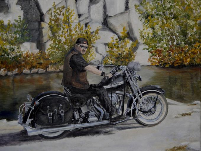 biker portrait